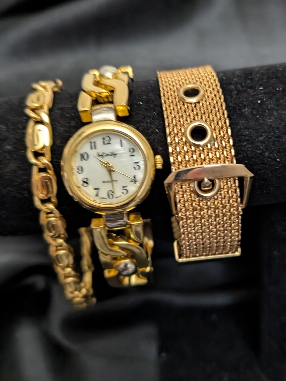 #22. Vintage Infinity 2 Tone  Watch & 2 Bracelets